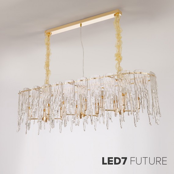 Ritz - Defrost Ice Rectangular Chandelier